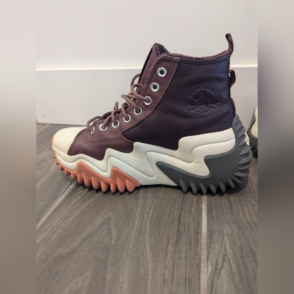 Converse Run Star Motion Counter Climate Leather Sneakers Cherry